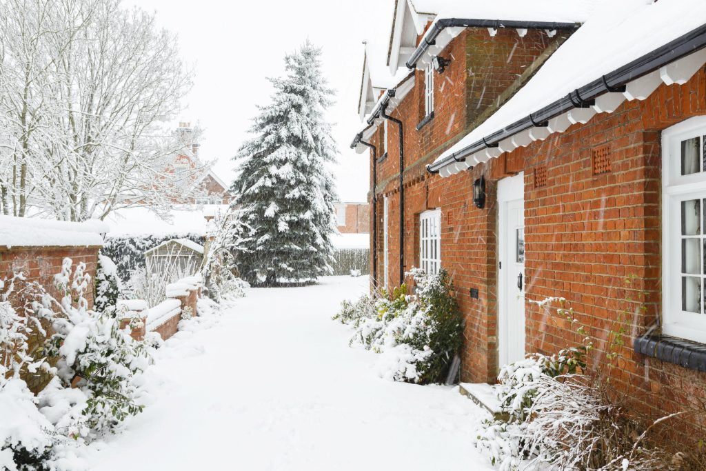 A home in winter
